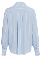 Shirt with woven stripe