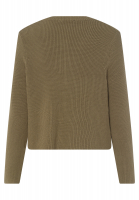 Strickjacke mit Satin-Taschen