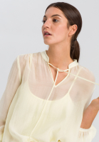 Blouse with stand-up collar