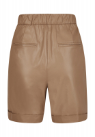 Vegane Ledershorts mit Aufschlag