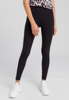 Leggings with glossy motto-print
