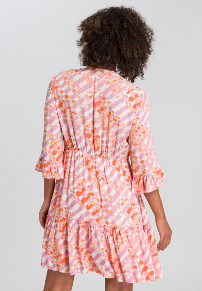 Blouse dress with Batik print