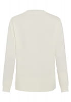 Rundhals Pullover mit Logo-Stickerei