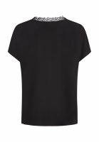 Top with lace neckline