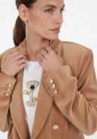 Blazer in velvet jersey