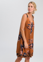 A-line dress with floral print