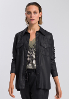 Lyocell shirt in leather-look