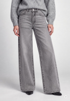 Wide-leg jeans with subtle crystal embellishment