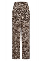 Pyjamahose mit Leoprint und Streifen