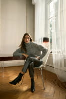 Pullover mit grobem Zopfmuster