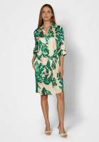 Green print dress