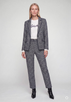 Cropped bouclé pants
