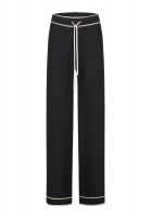 Strickhose mit Kontrastkanten