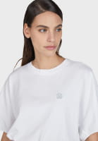 Oversized shirt with embroidered logo