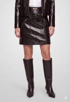 Rock in Croco-Fake-Leder