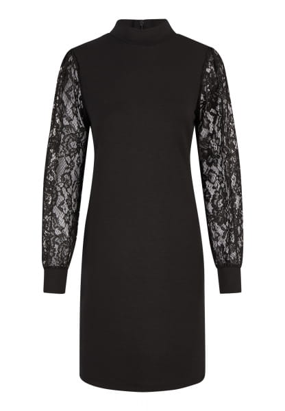 Dress with lace sleeves