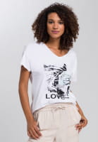 T-Shirt mit Foto-Collagen-Print