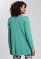 Cardigan with fashionable extended back