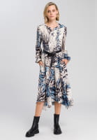 Dress with abstract animal print