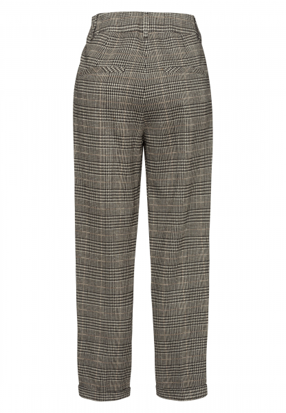 Pleated trousers From Glencheck Jersey