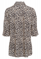 Oversize Hemd mit Leopardenprint