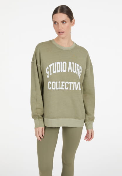 Sweatshirt mit Logo-Applikation