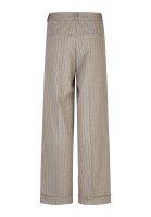 Pinstripe pants with cuffs