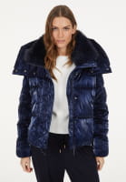 Puffer-Jacke aus schimmernder Optik