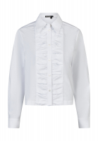 Boxy Shirt with Pleated Panel