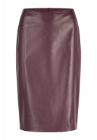 Pencil skirt in soft faux leather