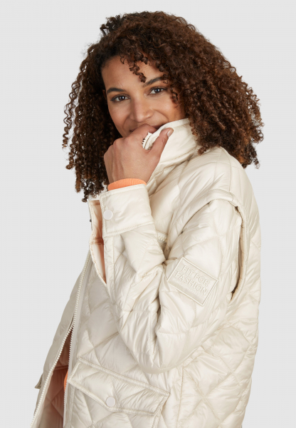 2-in-1 jacket in a quilted look with detachable sleeves