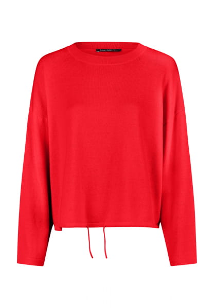 Cropped sweater made of high-quality cotton-cashmere