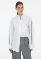 Shirt with decorative ribbon