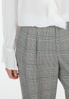 Bundfaltenhose mit Karomuster