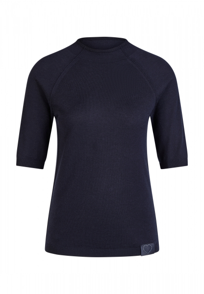 Turtleneck Pullover mit sichtbaren Nähten