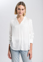 Tunic blouse made from soft flowing viscose satin