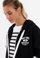 Hoodie jacket with motto print