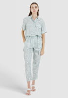Overall with zebra print
