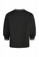 Shirt with ribbed trim