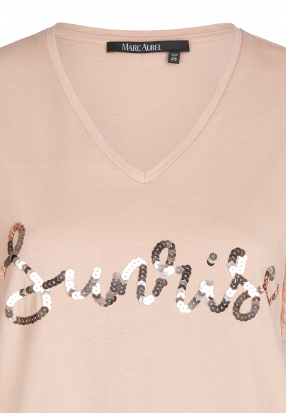 T-shirt with sequin application
