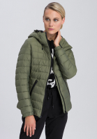Down jacket with vegan down filling