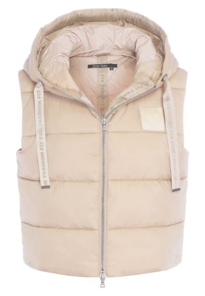 Puffer vest with hood