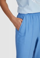 Structured viscose trousers