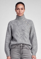 Sweater with button detail