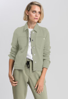 Jeansjacke aus Strukturjersey Jeansjacke aus Strukturjersey
