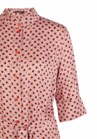 Shirt blouse dress with minimal print
