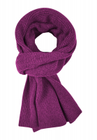 Knitted scarf with logo badge