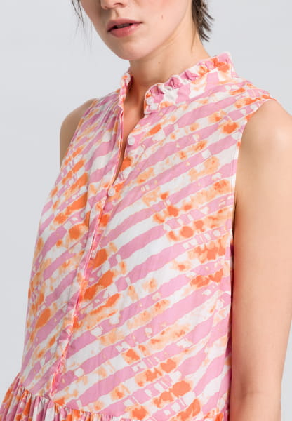 Dress with batik print