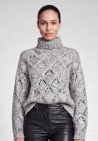 Sweater with chunky mesh pattern