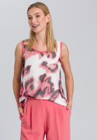 Top with modern watercolour print
